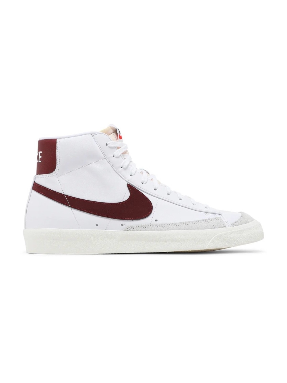 Nike Blazer Mid ‘77 White Team Red - Men’s Burgundy Sneakers